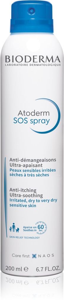 Bioderma Спрей SOS для мгновенного снятия зуда Atoderm SOS Spray