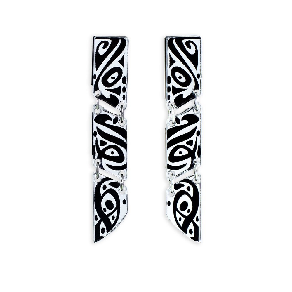 Серебряное мерцание / Silver Shimmer, earrings, Color