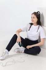 Брюки для девочки Скул-1 Виотекс ТЁМНО-СИНИЙ