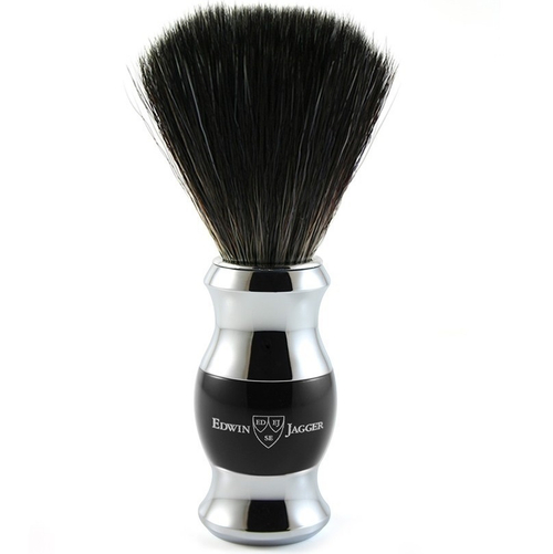 Edwin Jagger 21SB366CR - Помазок черная смола искусственный ворс