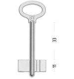 Заготовка сувальдного ключа 10673 ЗТ-1  ZT1D