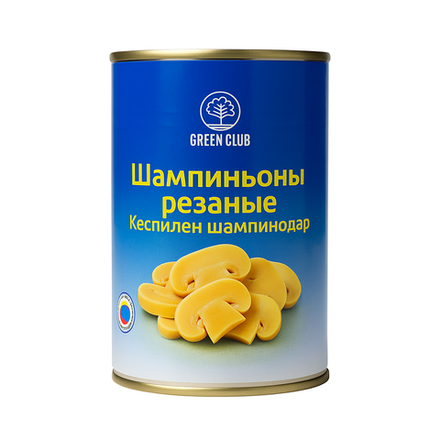 Шампиньоны резаные Green Club 425 гр