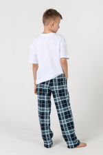 Брюки для мальчика Патрик-1 Виотекс КЛЕТКА ПЕТРОЛЬ