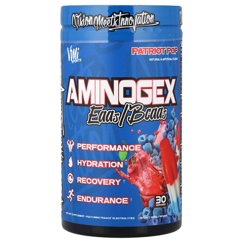VMI Sports, Aminogex, EAA / BCAA, Patriot Pop, 525 г (18,52 унции)