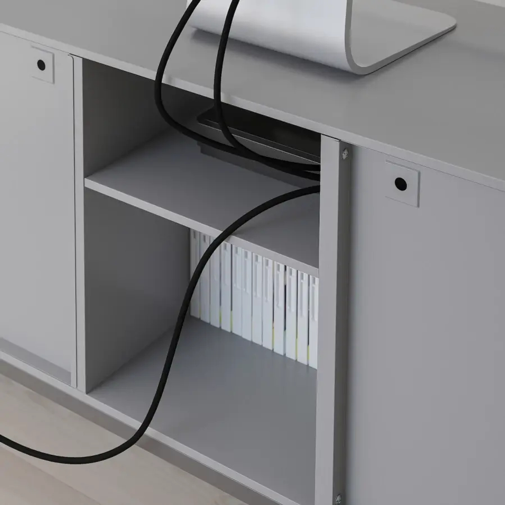 Тумба под ТВ - IKEA TULLSTORP/ТАЛЛСТОРП ИКЕА, 53х35х114 см, серый