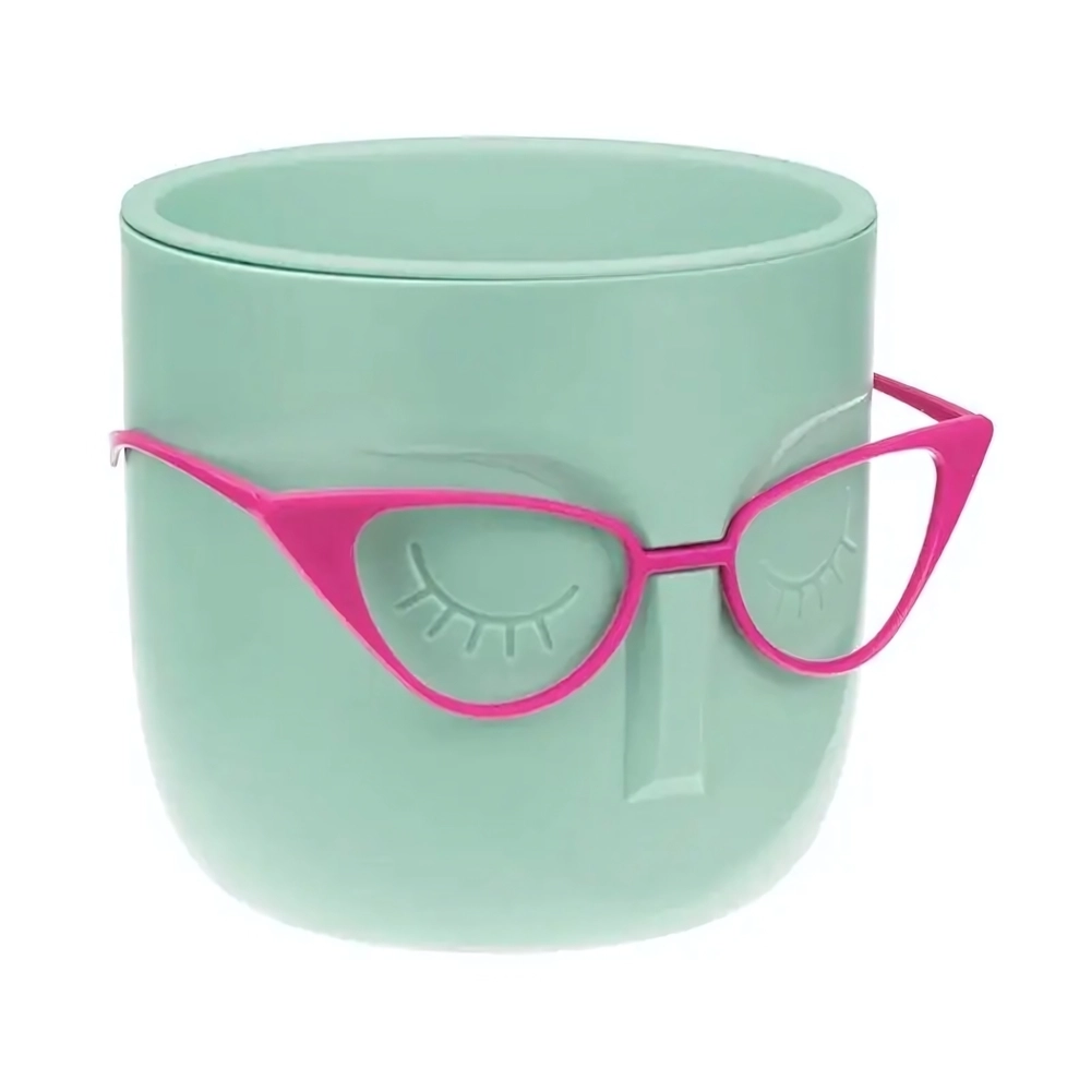 Кашпо МАРИ D115мм 0,65л со вставкой Фисташковый