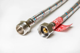 Подводка гибкая для воды EPDM в оплетке 1/2" ВР-НР , длина 0,3-2м, OVERCON