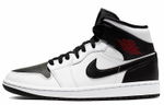Кроссовки Jordan Air Jordan 1 Mid White Black Red (Женская размерная сетка)