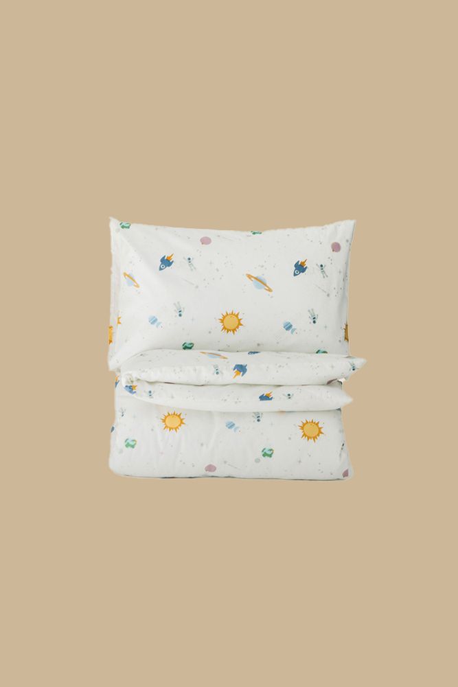 Детский постельный комплект Приключения космонавта / Paperie Home