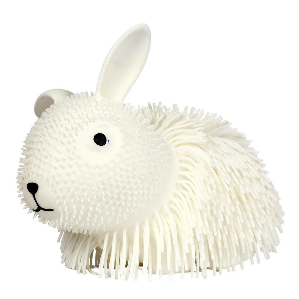 Мякиш Зайка волосатик со светом 18 см, 4 цвета микса, с-30793