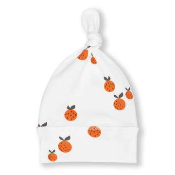 Шапка-колпачок (апельсинки на экрю)