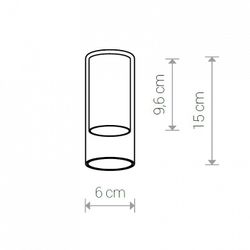 Плафон Nowodvorski Cameleon Cylinder S TR/BL 8544