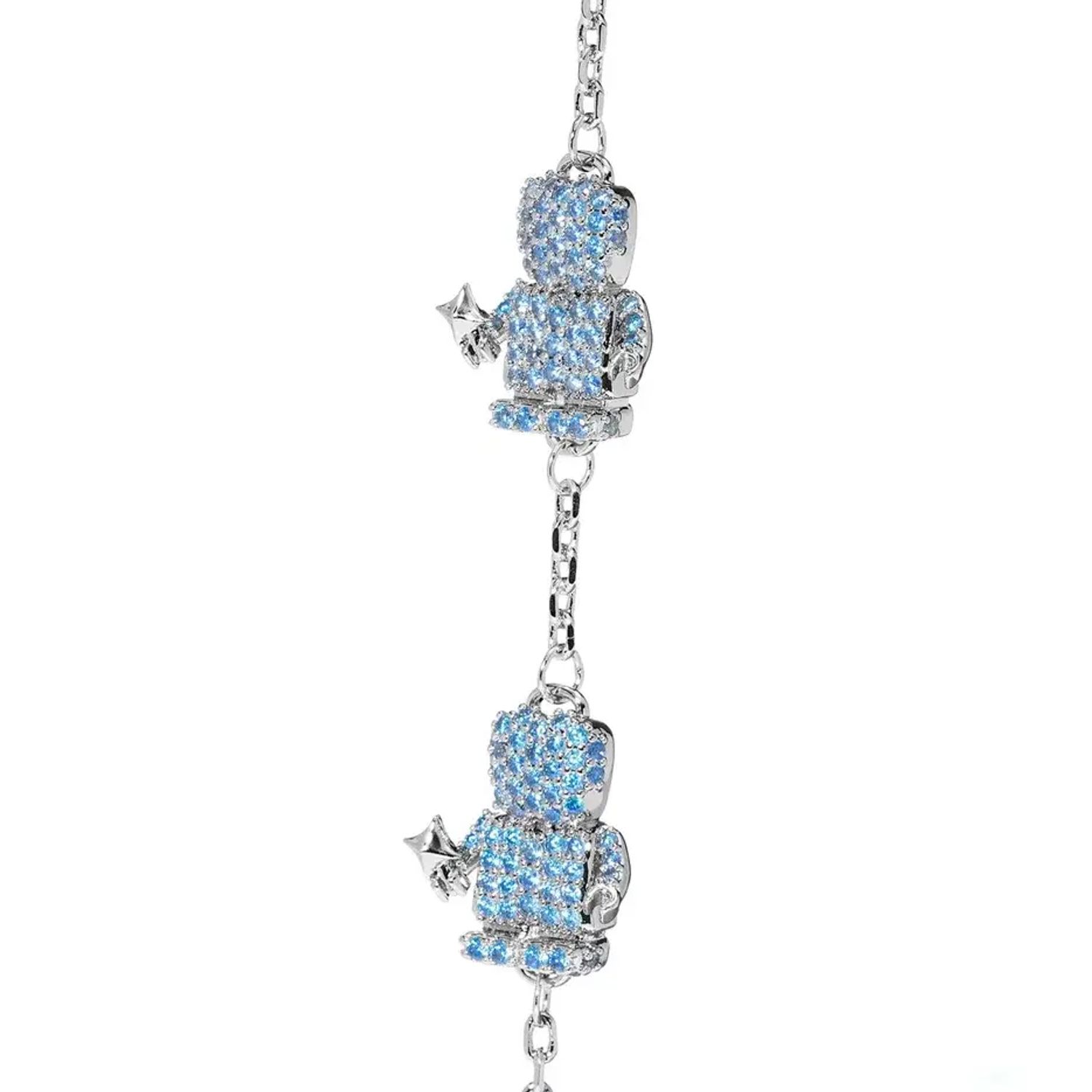 Браслет Silver Precious Bracelet Two Boys - Blue