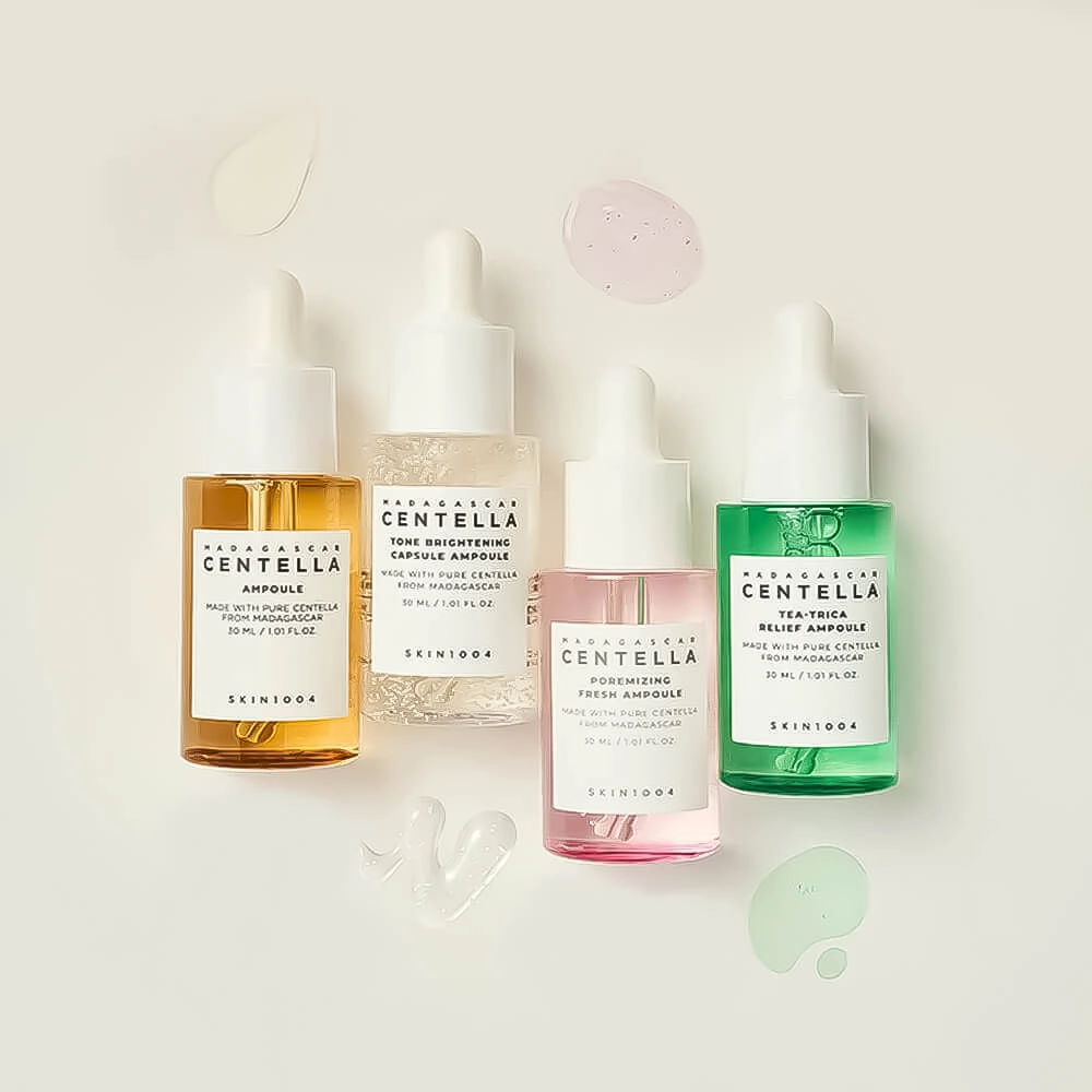 SKIN1004 Madagascar Centella Ampoule Kit, 30ml*4ea - Набор мини сывороток для лица, 30мл*4шт