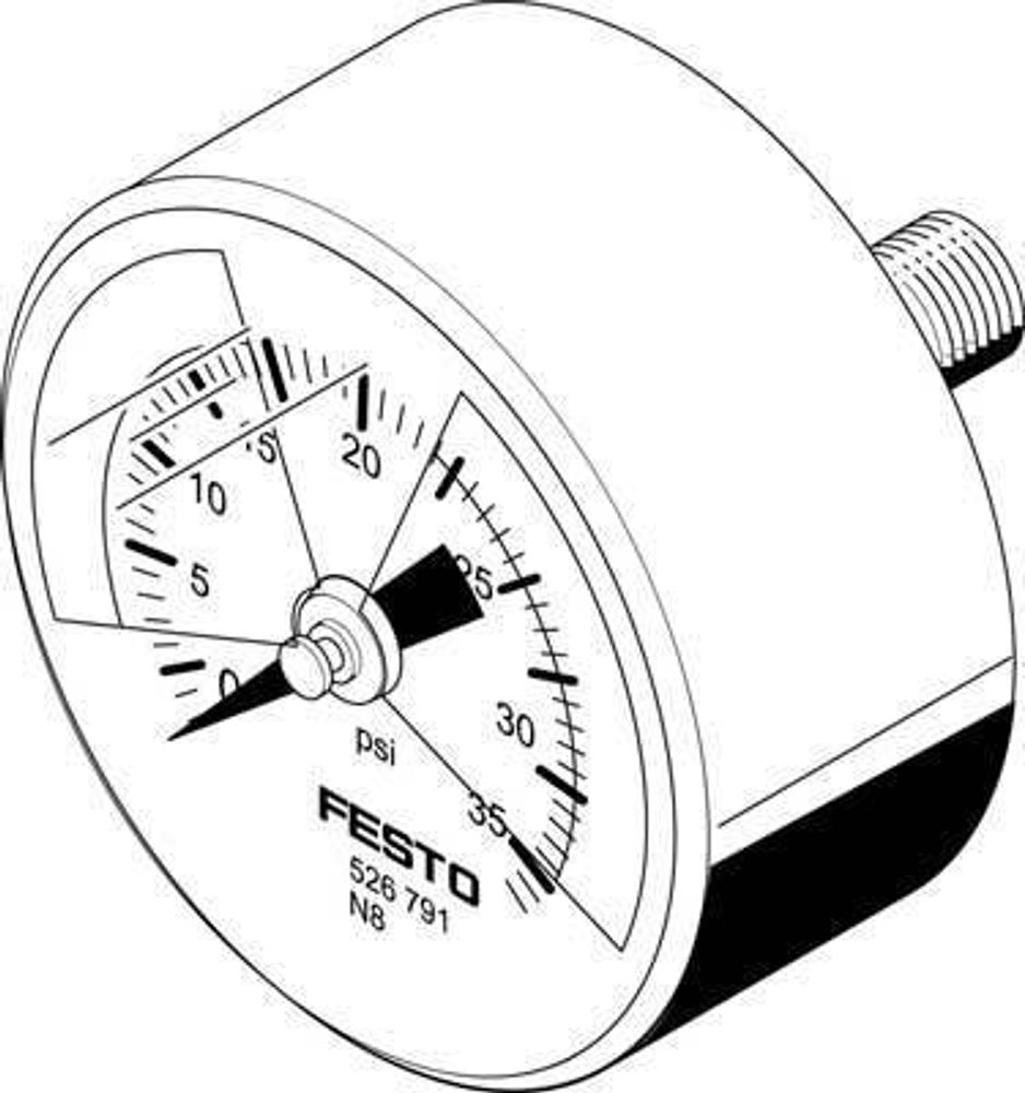 MA-50-36-R1/4-PSI-E-RG Манометр