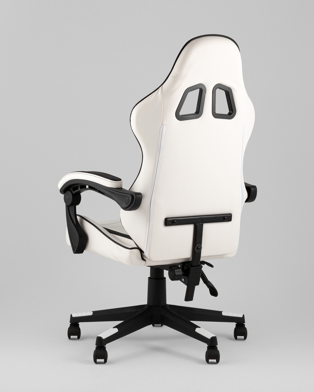 Кресло спортивное TopChairs Shadow бело-черный