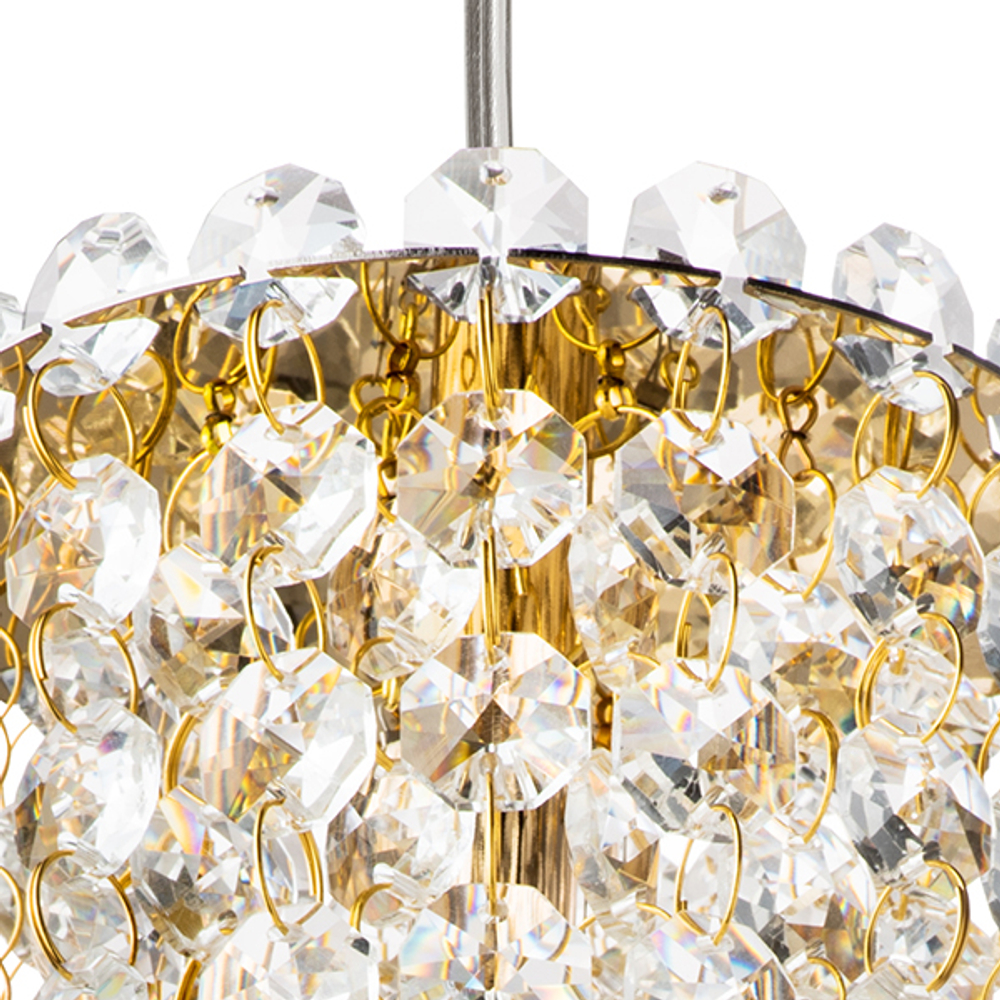 795322 Подвес CRISTALLO 1х40W G9 ЗОЛОТО