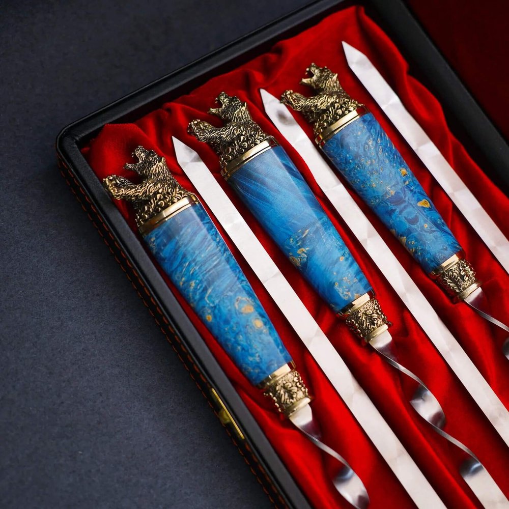 Эксклюзивный набор шампуров "Царь леса"