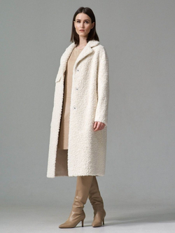 Шуба чебурашка тедди эко мех, SilverFox (арт. S1138rm023bz)