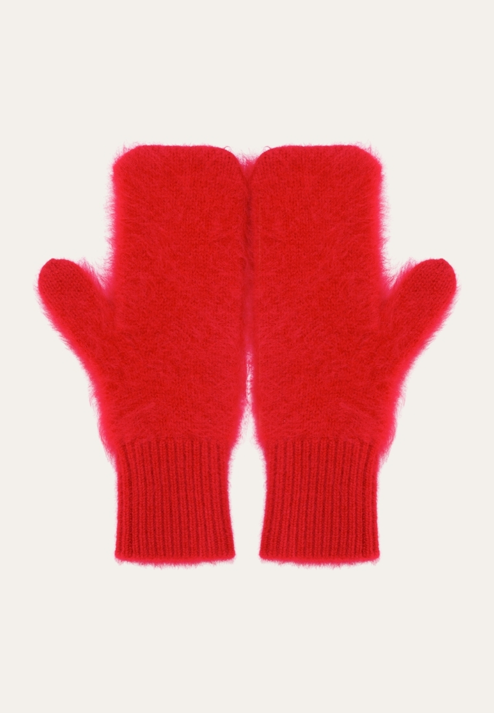 Варежки из пушистого кашемира