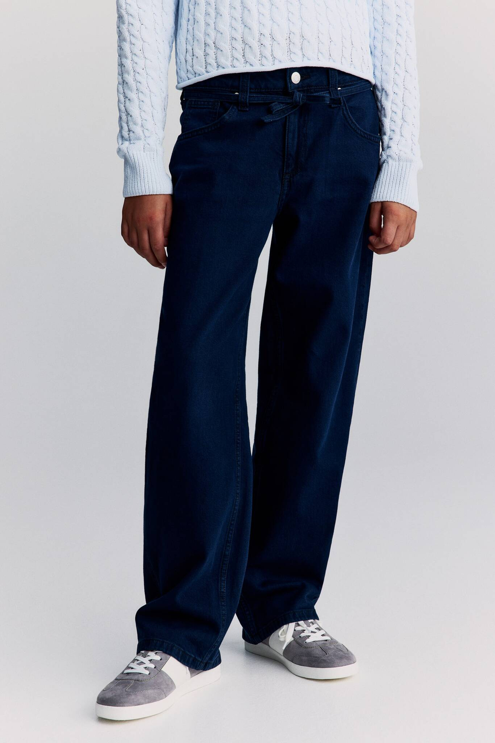 H&M Джинсы Baggy Fit Low, темно-синий