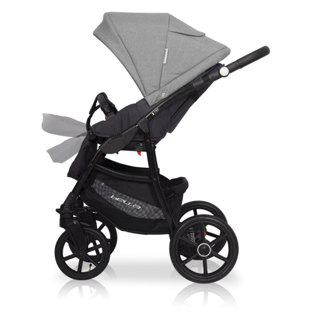 Коляска  BELLA (3 в 1) (RIKO BASIC) 01 серый-графит