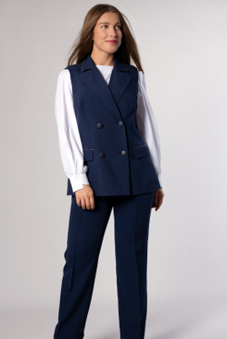 Жилет женский 4100ВП, темный деним #38ТД064100ВП