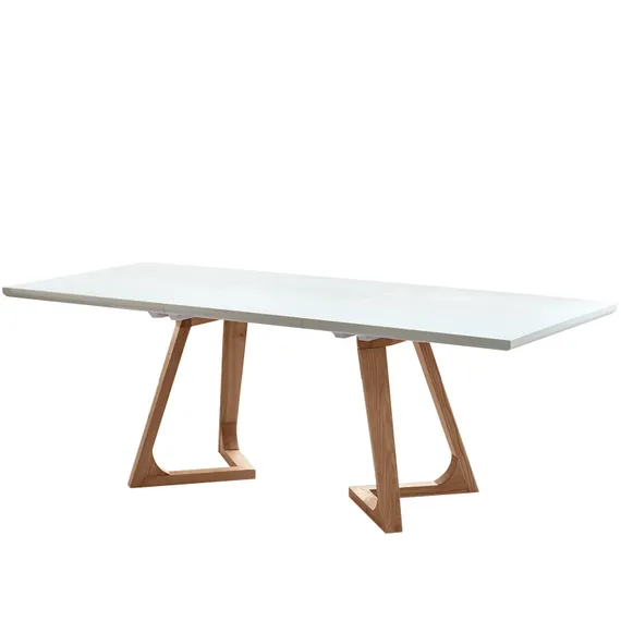 Стол раздвижной Manor, 160-220x90 см, белый лак