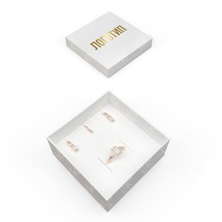 Футляр картонный, серия "Вальс", 90х90х39 мм