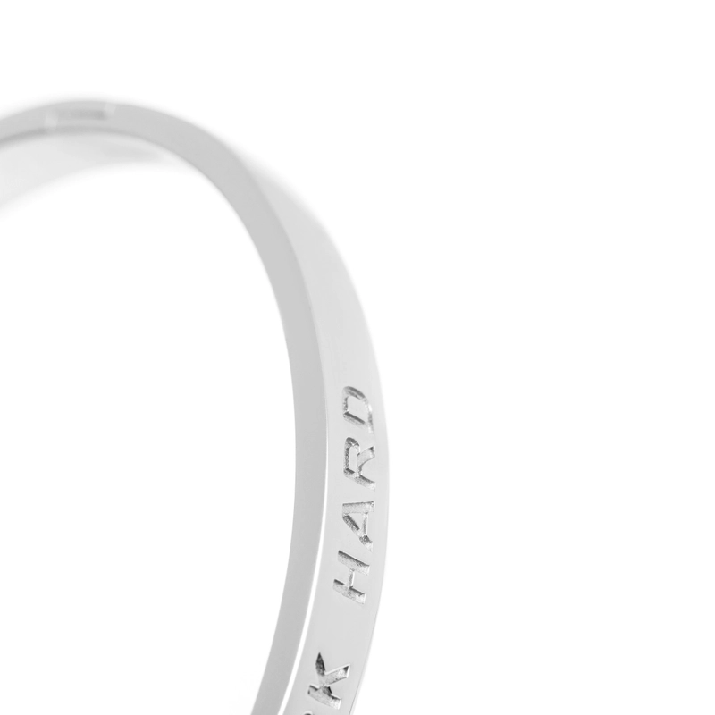 Браслет Работай усердно – Кайфуй еще круче – Серебро 925