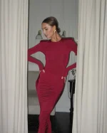 Платье Unique maxi, Бордовый