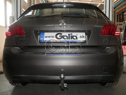 Фаркоп оцинкованный Galia C068A для Citroen C4 Picasso, C4 Grand Picasso 2013-, Peugeot 308 хетчбек, универсал 2013-(паспорт и сертификат в комплекте)(без электрики)