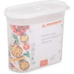 Емкость для сыпучих продуктов Фиеста 1,65л (с клапаном) (комплект 8 шт)