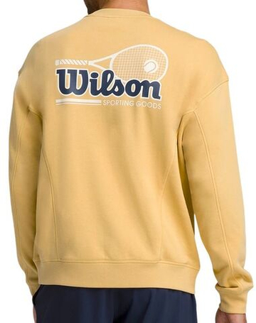 Мужская теннисная кофта Wilson Parkside Crew - желтый