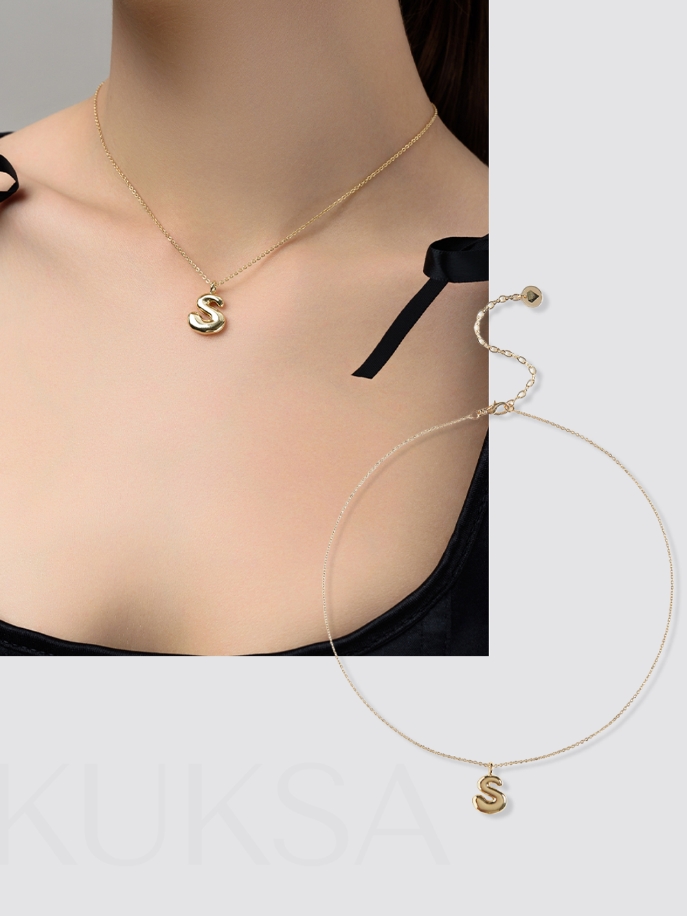 Колье "Simple words S" Gold