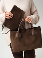 Замшевая сумка Iris DBR 31372 кофе