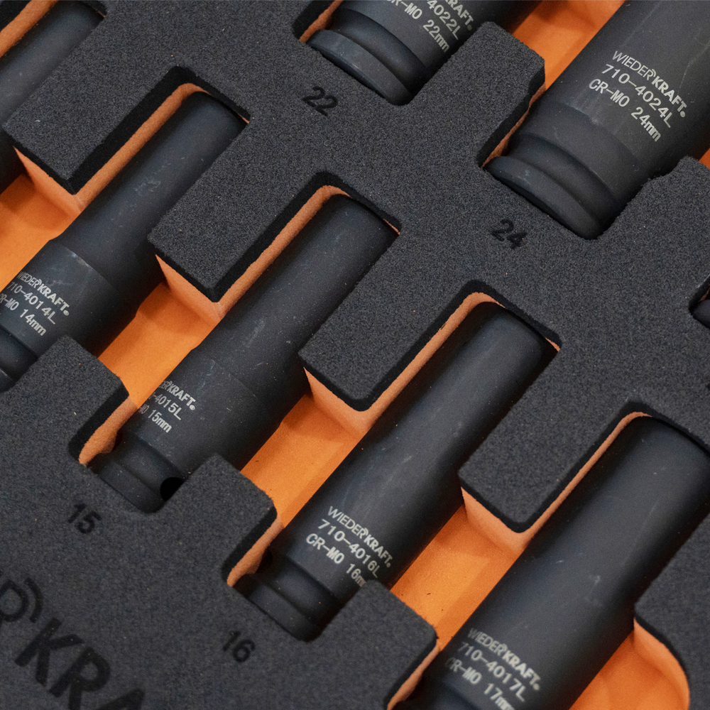 WDK-3740X Набор пневматического и динамометрического инструмента в ложементе, 37 предметов