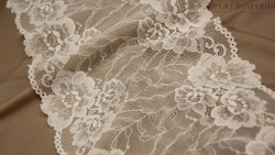 Эластичное кружево, ОПТ, 21 см, молоко (Арт: EK-2304), м