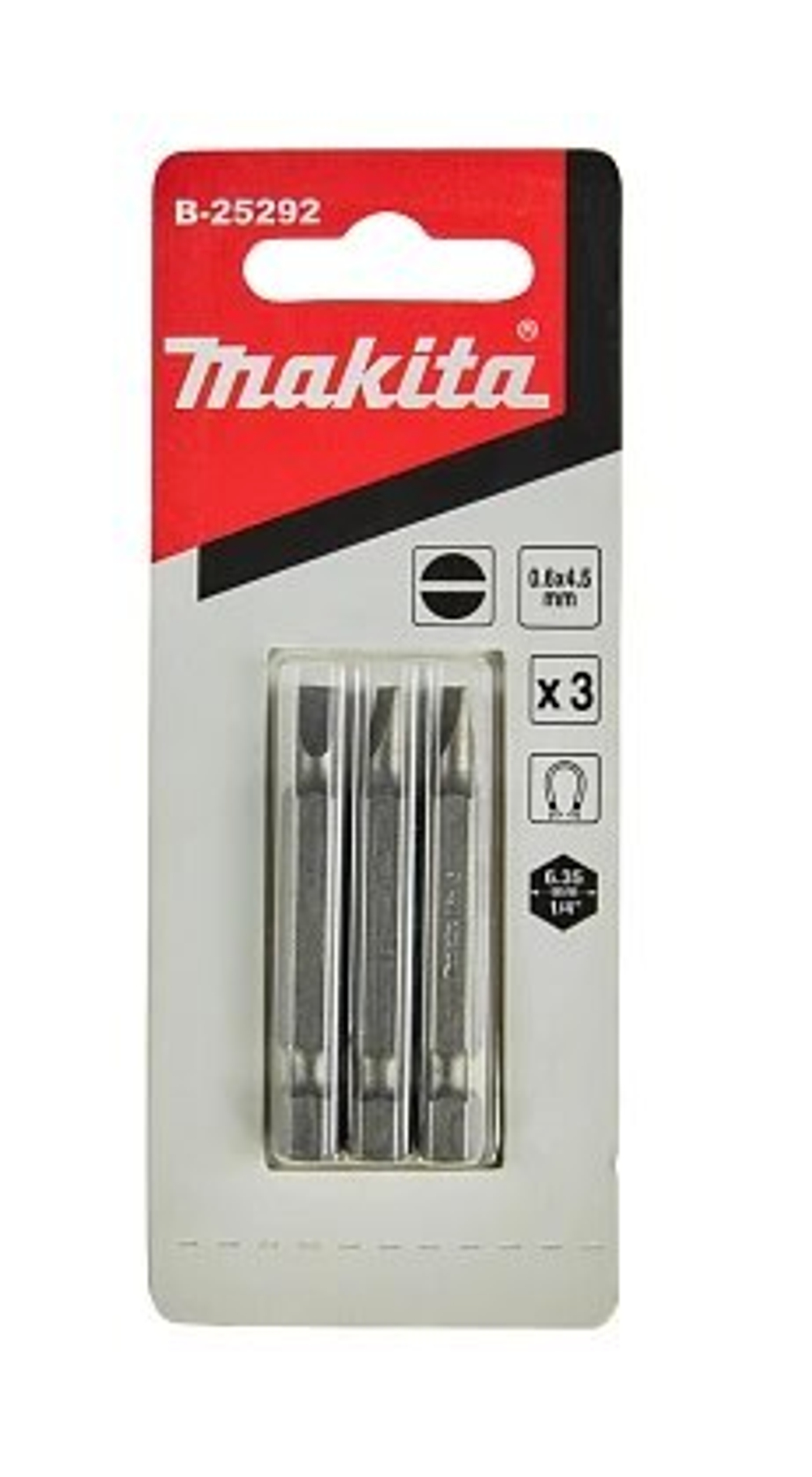 Насадка SL0.6x4.5, 50 мм, E-form (MZ), 3 шт. Makita B-25292 PZ3 25 мм C-form 10 шт.