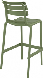 Стул пластиковый барный Siesta Contract Helen Bar 75, оливковый