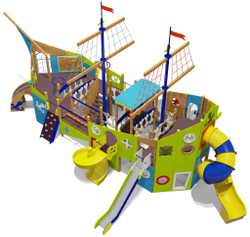 Игровой комплекс Летучий Голландец 07111 для детей 6-12 лет для уличной площадки