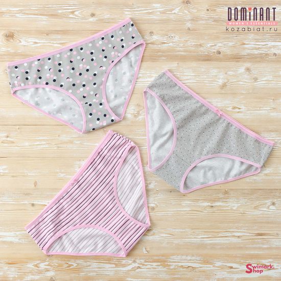 Трусики женские DOMINANT 55000-292, FULL BRIEF, 3 шт. в уп.