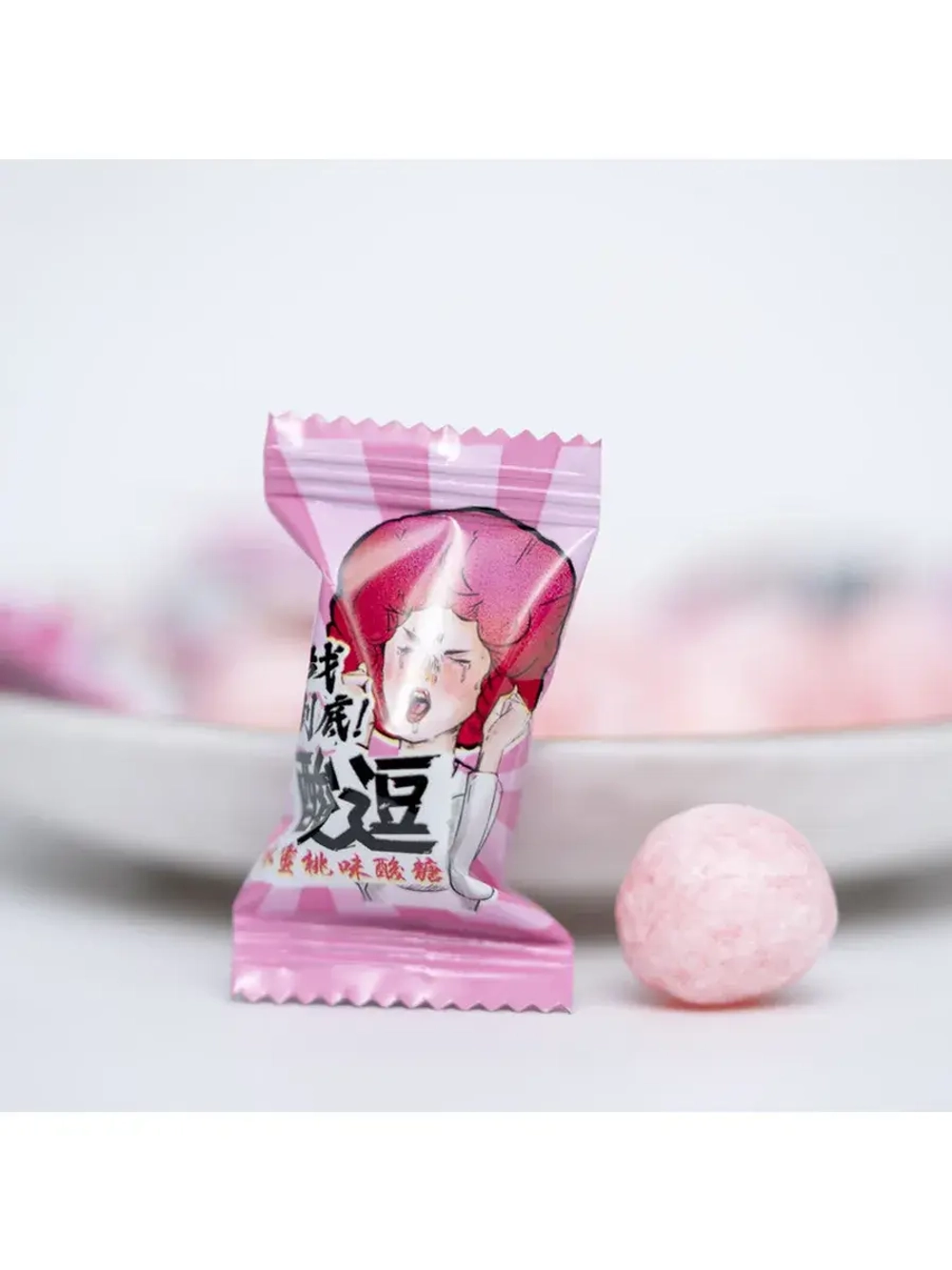 Супер кислые леденцы со вкусом Персика 22 г * 5 шт