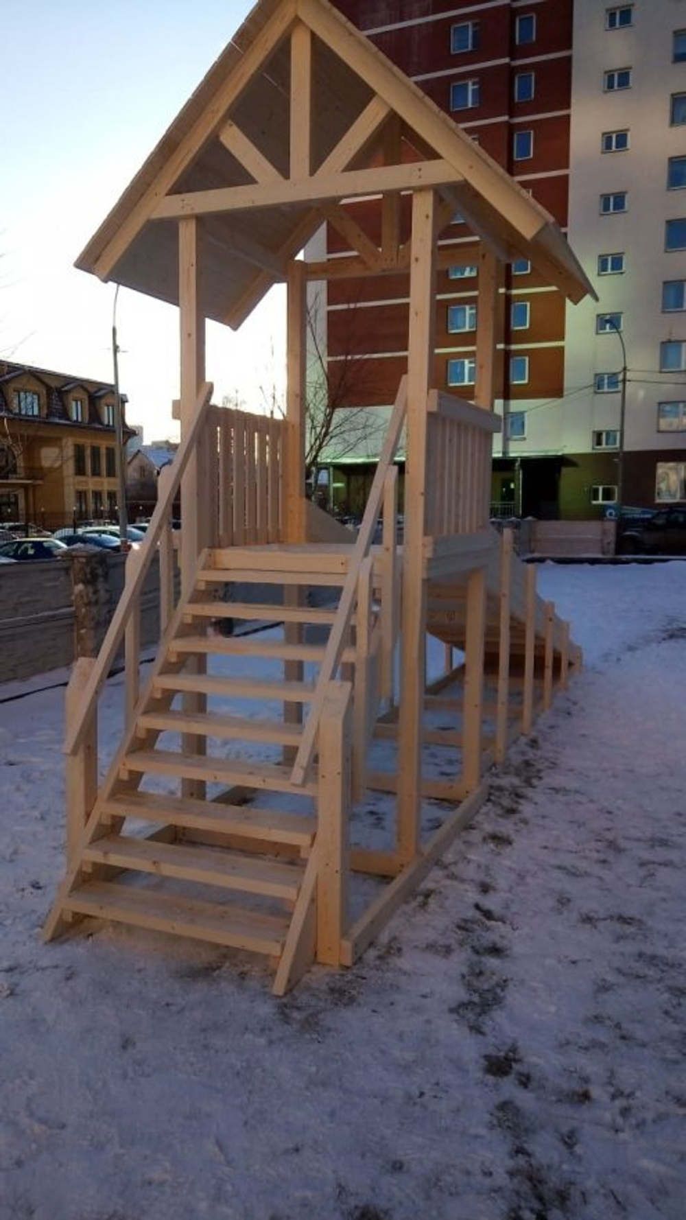 Зимняя горка TORUDA Север wood-5 (скат 4.9 м)