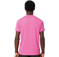 Мужская теннисная футболка Lacoste Ultra Dry Stretch - pink