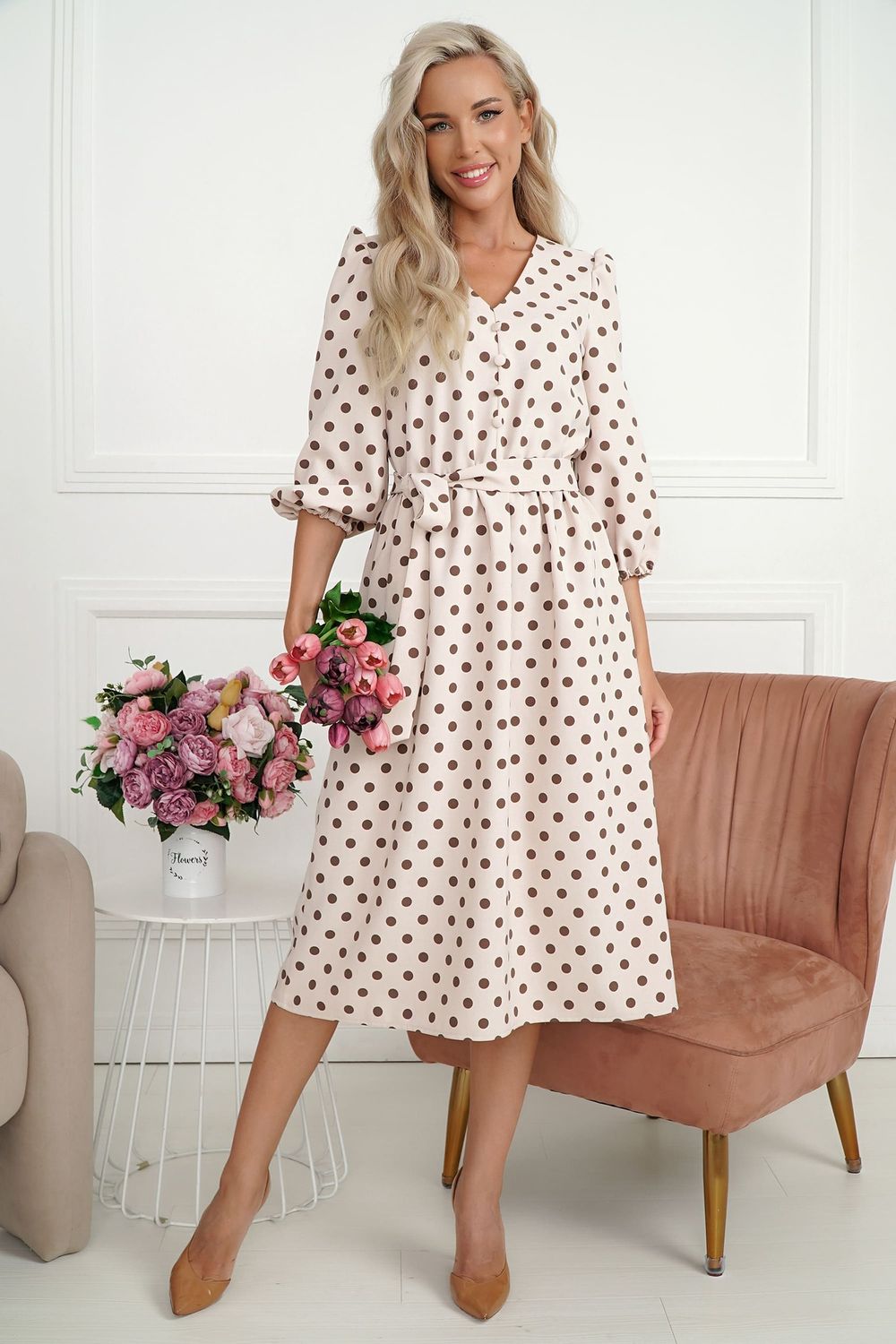 Платье Розетта (бежевое) П14113-45М LT Collection