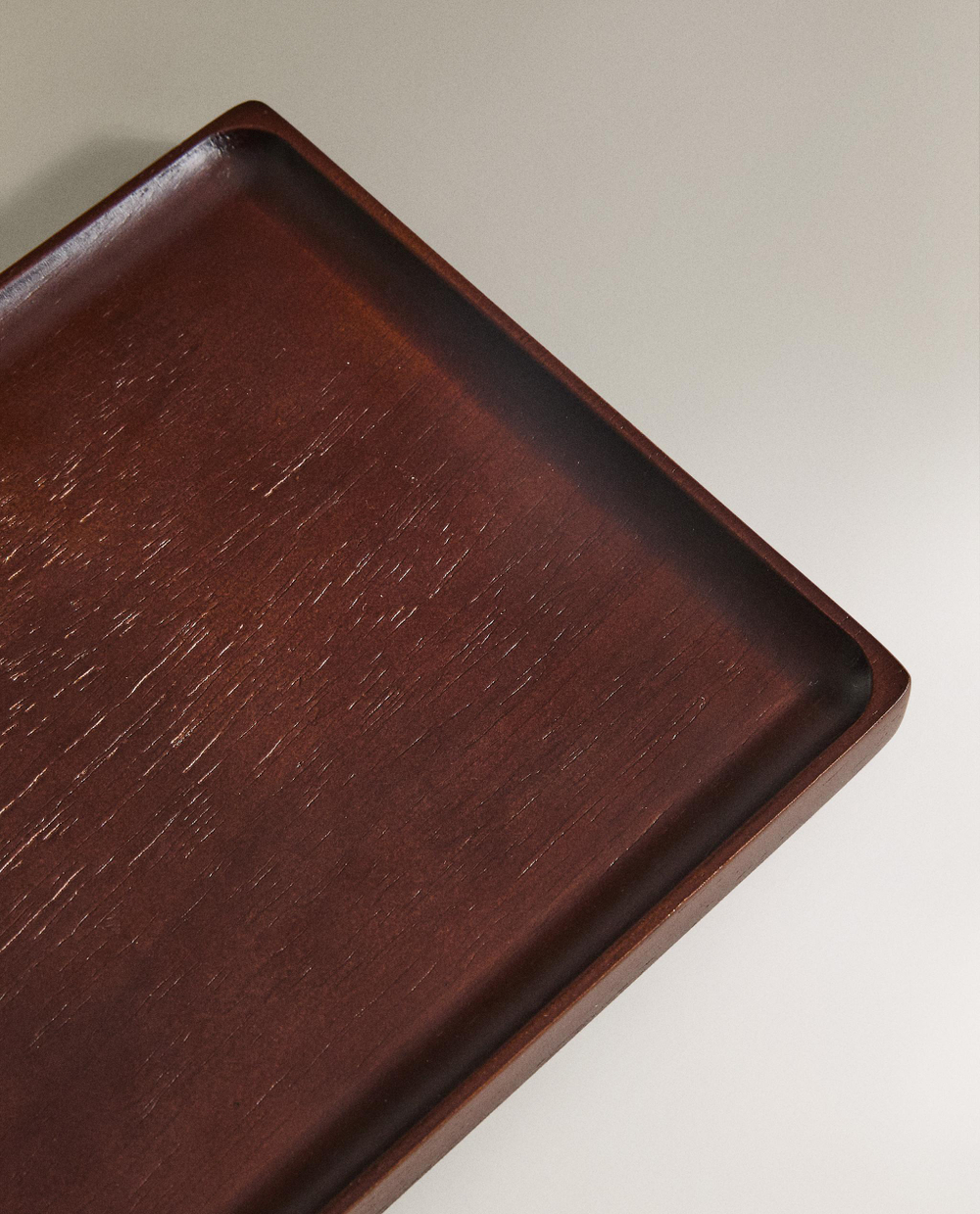 Zara Home Поднос из дерева, цвет коричневый, 20 см