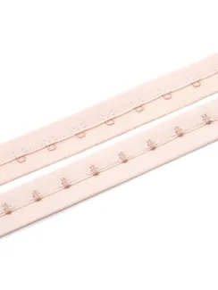 Крючки/петли на ленте, однорядные, телесный 126