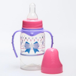 6849714 Бутылочка для кормления "Снежная принцесса" 150 мл цилиндр, с ручками