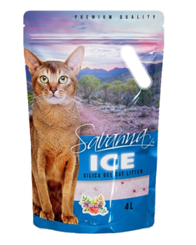 Savanna Ice Силикагелевый наполнитель Цветочный, 4л.